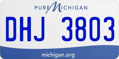 MI license plate DHJ3803