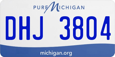 MI license plate DHJ3804