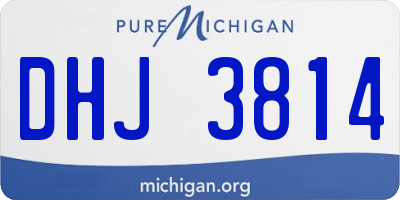 MI license plate DHJ3814