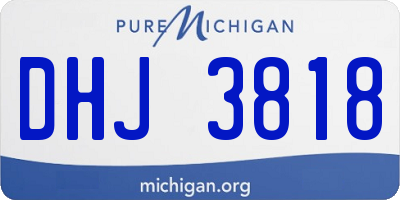 MI license plate DHJ3818