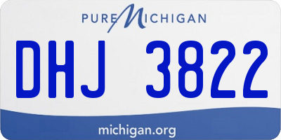 MI license plate DHJ3822