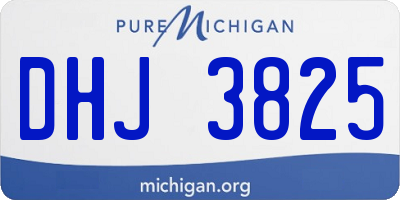 MI license plate DHJ3825