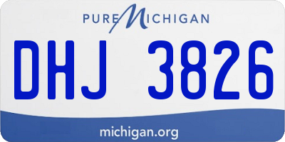 MI license plate DHJ3826