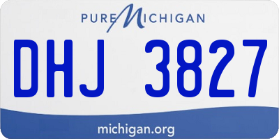 MI license plate DHJ3827