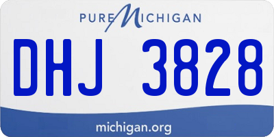 MI license plate DHJ3828
