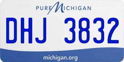 MI license plate DHJ3832