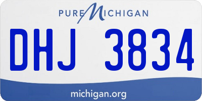 MI license plate DHJ3834