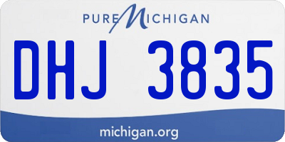 MI license plate DHJ3835