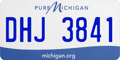MI license plate DHJ3841
