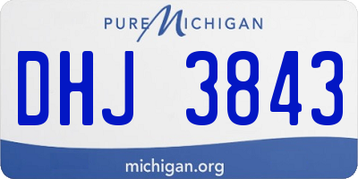 MI license plate DHJ3843