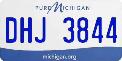MI license plate DHJ3844