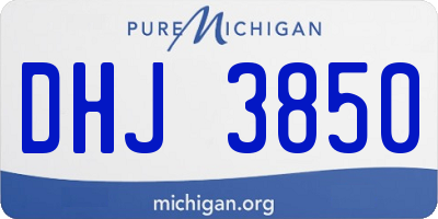 MI license plate DHJ3850