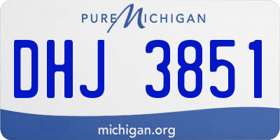 MI license plate DHJ3851
