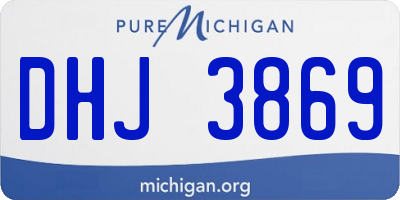 MI license plate DHJ3869