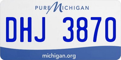 MI license plate DHJ3870