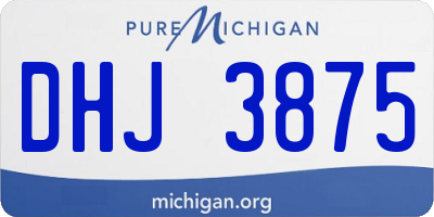 MI license plate DHJ3875