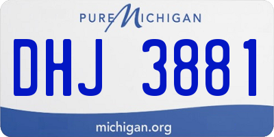 MI license plate DHJ3881