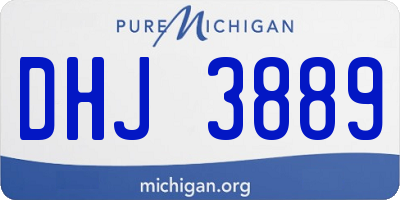 MI license plate DHJ3889