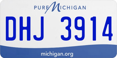 MI license plate DHJ3914
