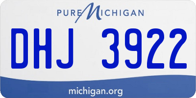 MI license plate DHJ3922