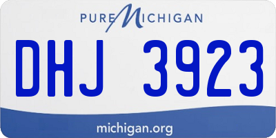 MI license plate DHJ3923