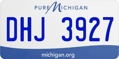 MI license plate DHJ3927