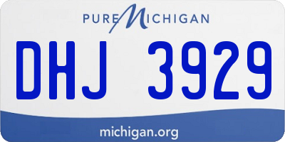 MI license plate DHJ3929