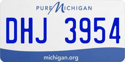 MI license plate DHJ3954