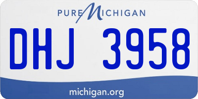 MI license plate DHJ3958