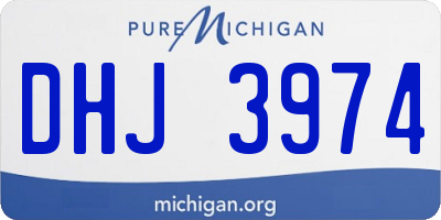 MI license plate DHJ3974
