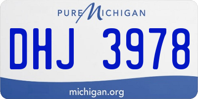 MI license plate DHJ3978