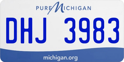MI license plate DHJ3983