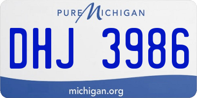 MI license plate DHJ3986