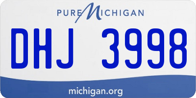 MI license plate DHJ3998