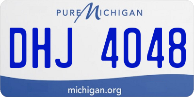 MI license plate DHJ4048