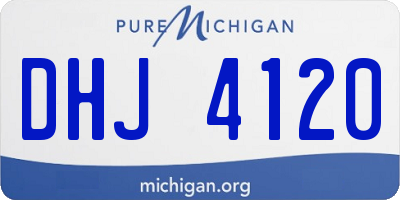 MI license plate DHJ4120