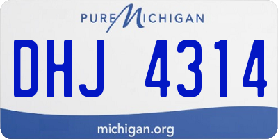 MI license plate DHJ4314