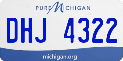 MI license plate DHJ4322