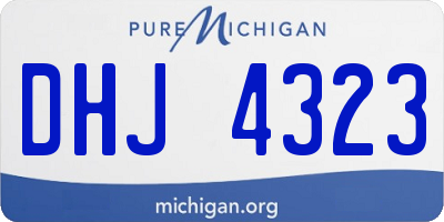 MI license plate DHJ4323