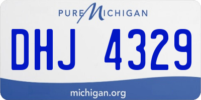 MI license plate DHJ4329