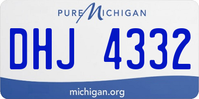 MI license plate DHJ4332