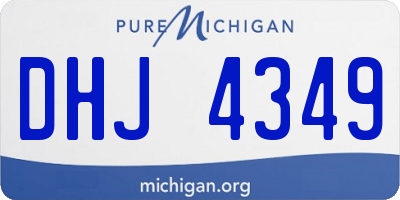 MI license plate DHJ4349