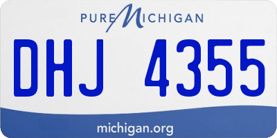 MI license plate DHJ4355
