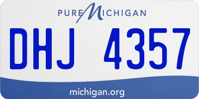 MI license plate DHJ4357
