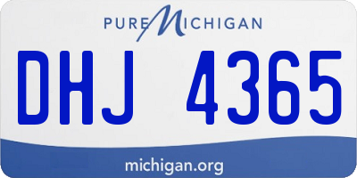 MI license plate DHJ4365