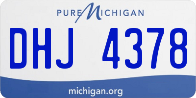 MI license plate DHJ4378