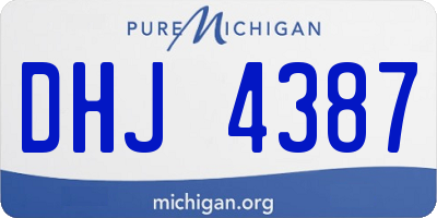 MI license plate DHJ4387