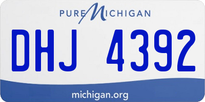 MI license plate DHJ4392