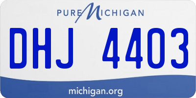 MI license plate DHJ4403