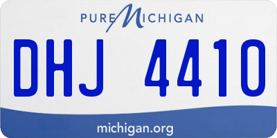 MI license plate DHJ4410